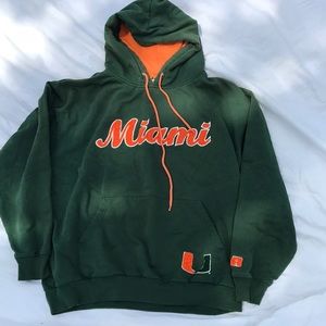 University of Miami vintage-style hoodie